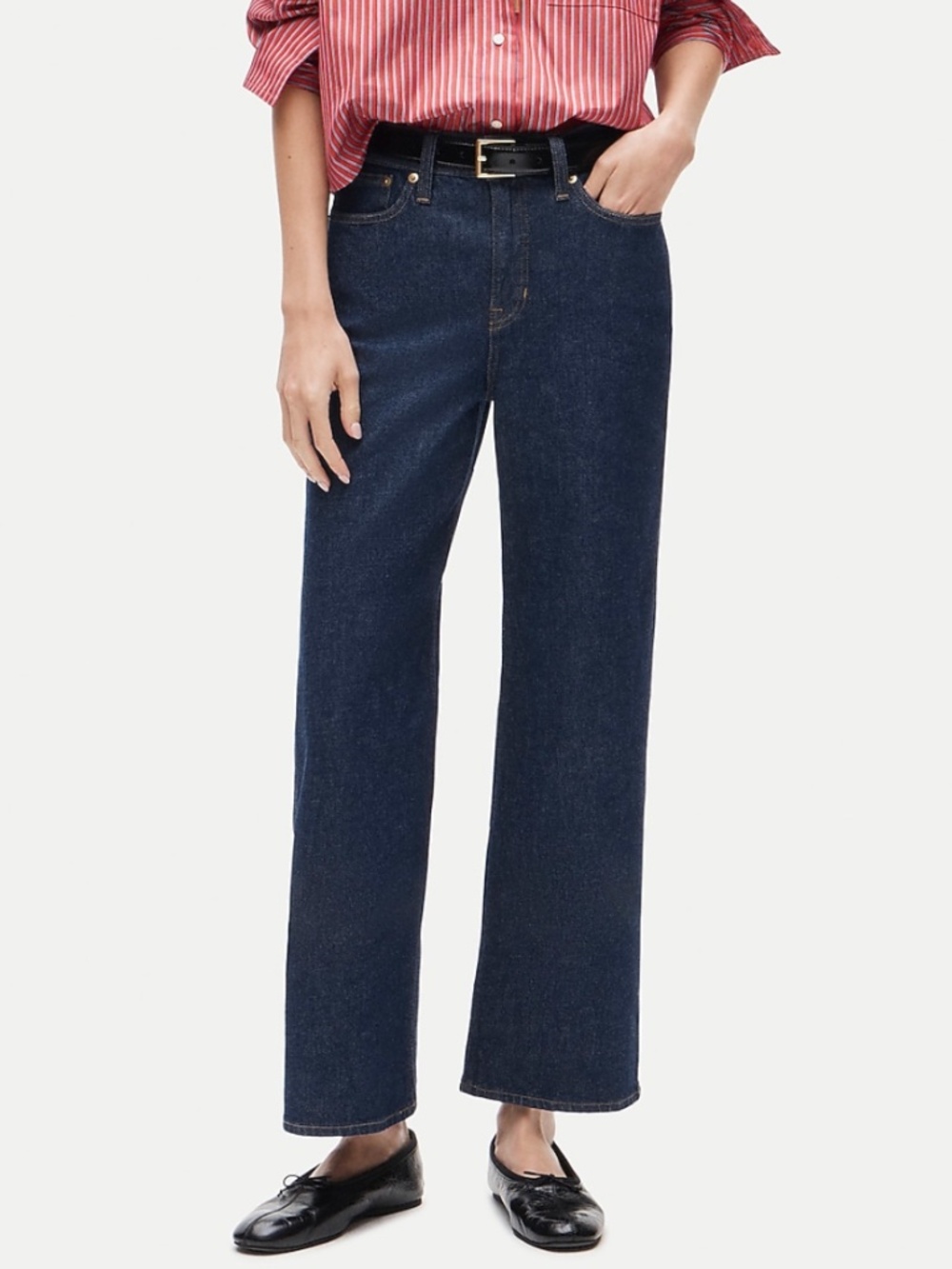 J. Crew Slim-Wide Leg Jean in Indigo Wash Size 33